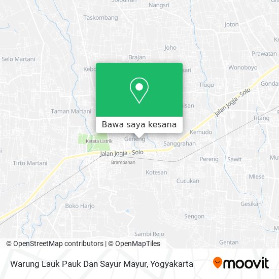 Peta Warung Lauk Pauk Dan Sayur Mayur