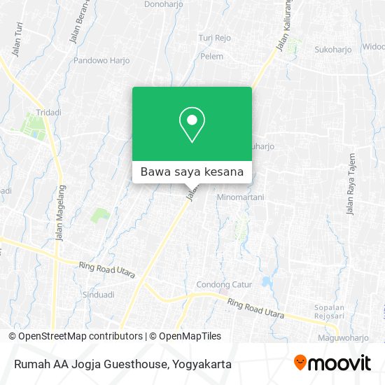 Peta Rumah AA Jogja Guesthouse