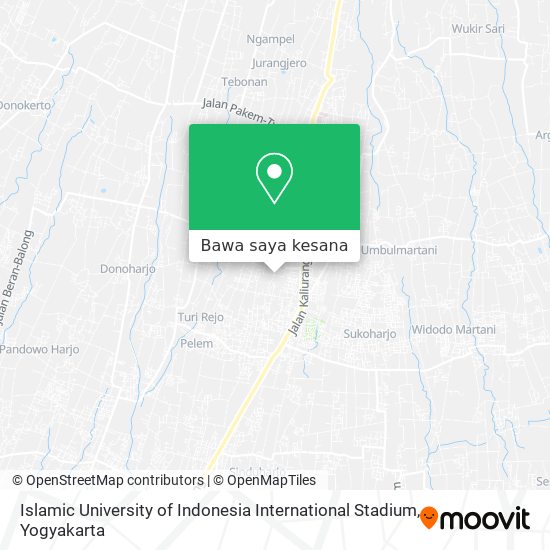 Peta Islamic University of Indonesia International Stadium