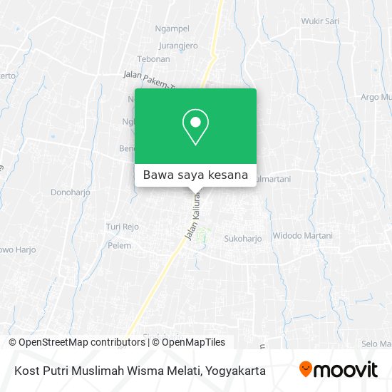 Peta Kost Putri Muslimah Wisma Melati