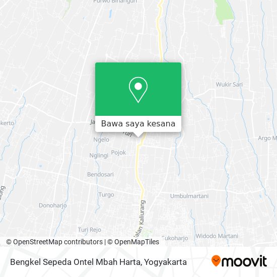 Peta Bengkel Sepeda Ontel Mbah Harta