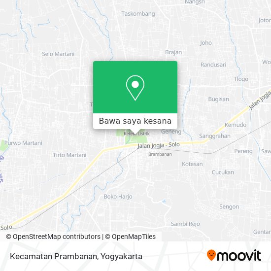 Peta Kecamatan Prambanan