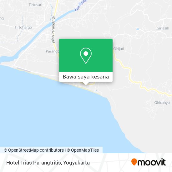 Peta Hotel Trias Parangtritis