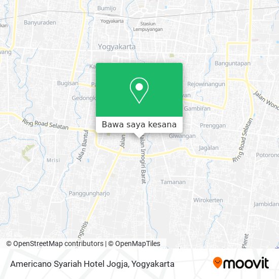 Peta Americano Syariah Hotel Jogja