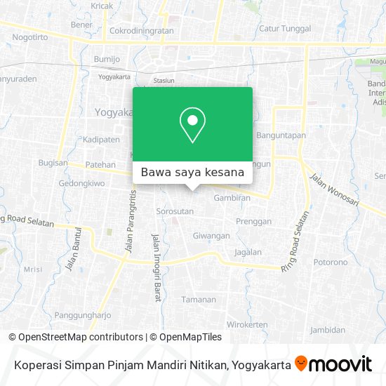 Peta Koperasi Simpan Pinjam Mandiri Nitikan