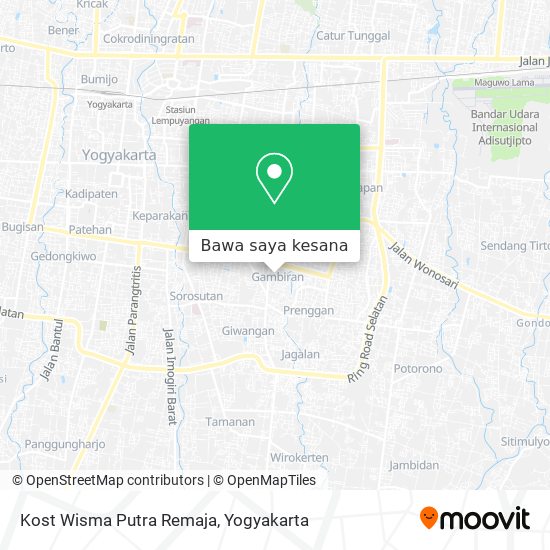 Peta Kost Wisma Putra Remaja