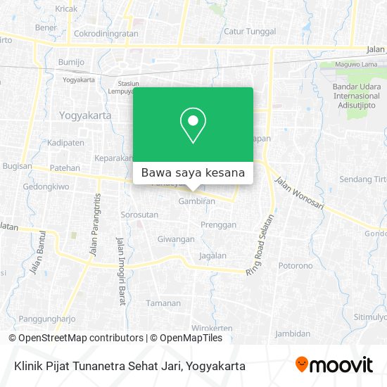 Peta Klinik Pijat Tunanetra Sehat Jari