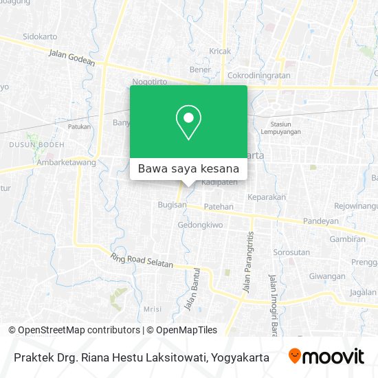 Peta Praktek Drg. Riana Hestu Laksitowati