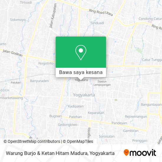 Peta Warung Burjo & Ketan Hitam Madura