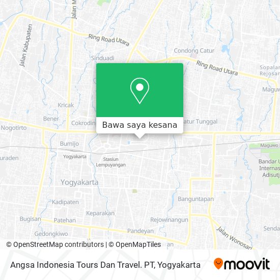 Peta Angsa Indonesia Tours Dan Travel. PT