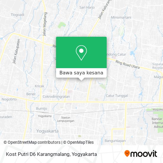 Peta Kost Putri D6 Karangmalang