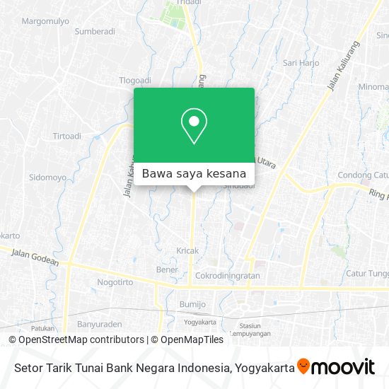 Peta Setor Tarik Tunai Bank Negara Indonesia