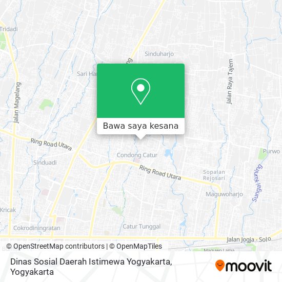 Peta Dinas Sosial Daerah Istimewa Yogyakarta