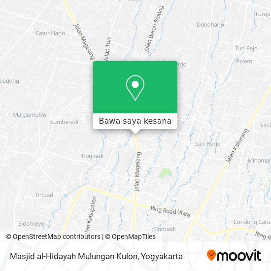 Peta Masjid al-Hidayah Mulungan Kulon