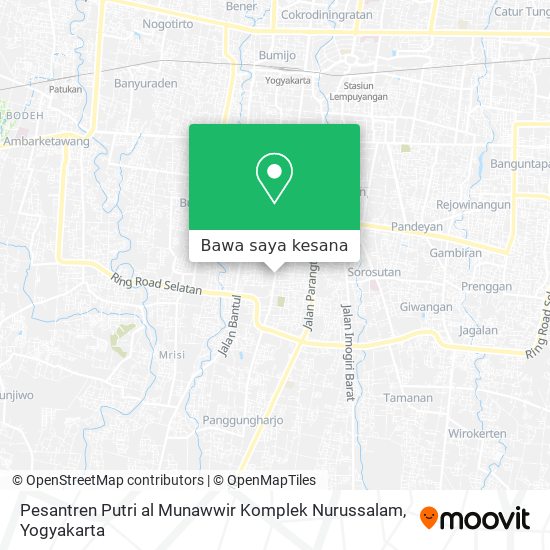Peta Pesantren Putri al Munawwir Komplek Nurussalam