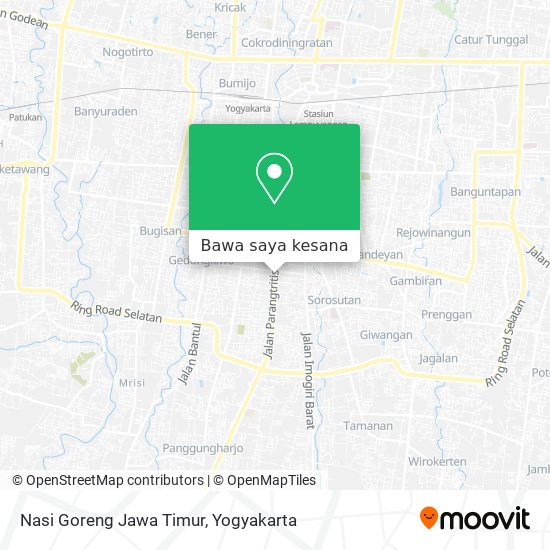 Peta Nasi Goreng Jawa Timur