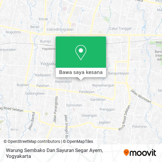 Peta Warung Sembako Dan Sayuran Segar Ayem