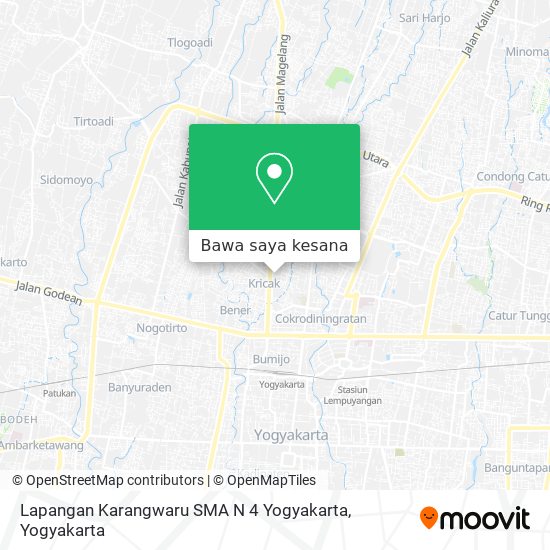 Peta Lapangan Karangwaru SMA N 4 Yogyakarta