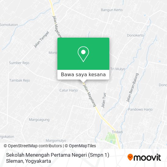 Peta Sekolah Menengah Pertama Negeri (Smpn 1) Sleman