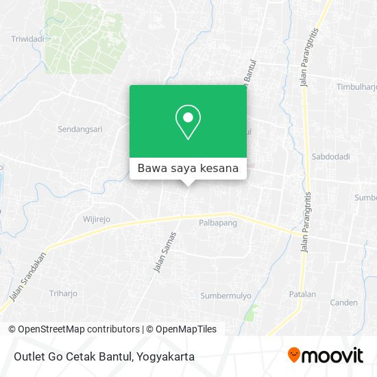 Peta Outlet Go Cetak Bantul