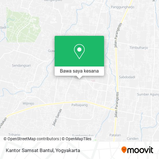 Peta Kantor Samsat Bantul