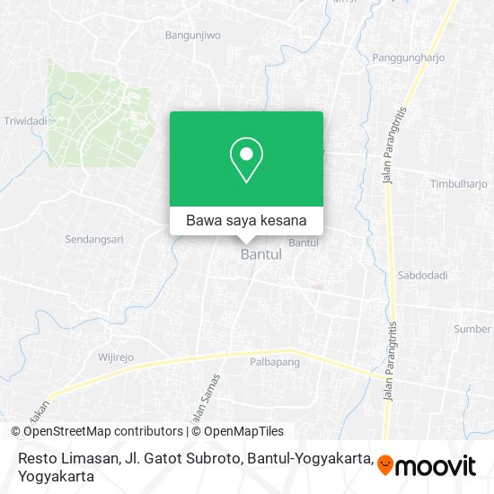 Peta Resto Limasan, Jl. Gatot Subroto, Bantul-Yogyakarta