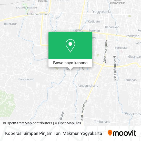 Peta Koperasi Simpan Pinjam Tani Makmur