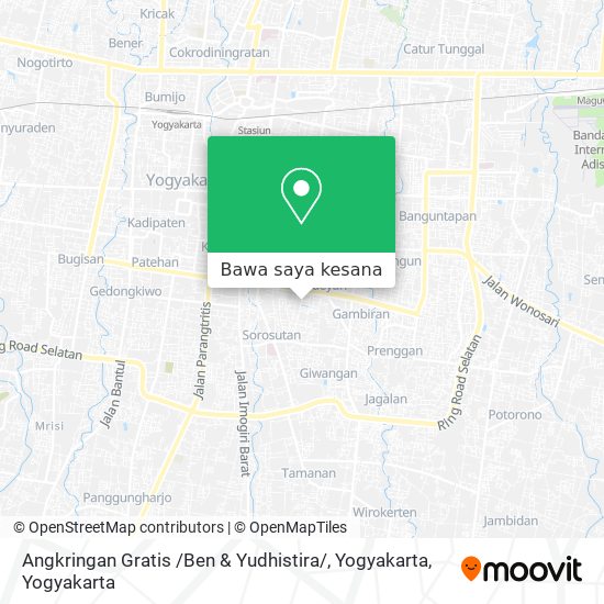 Peta Angkringan Gratis /Ben & Yudhistira / , Yogyakarta