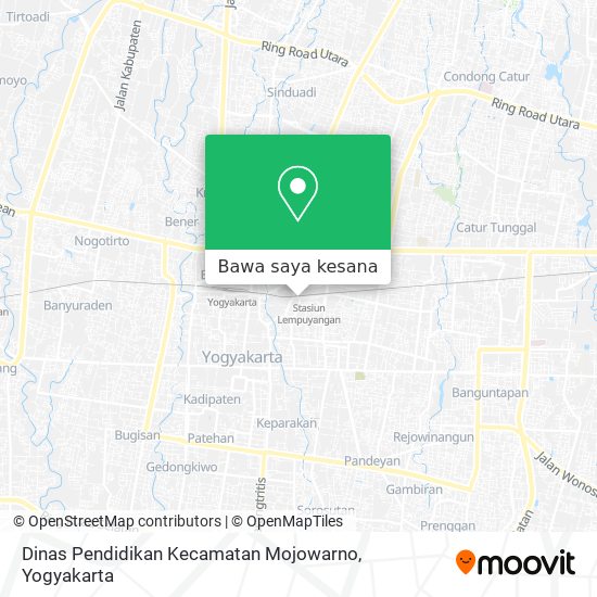 Peta Dinas Pendidikan Kecamatan Mojowarno