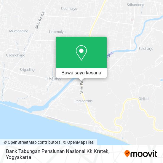 Peta Bank Tabungan Pensiunan Nasional Kk Kretek