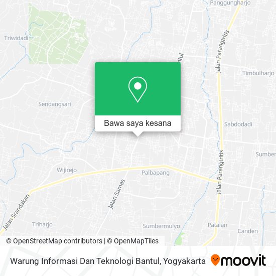 Peta Warung Informasi Dan Teknologi Bantul