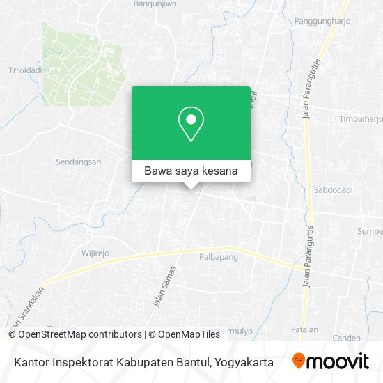 Peta Kantor Inspektorat Kabupaten Bantul