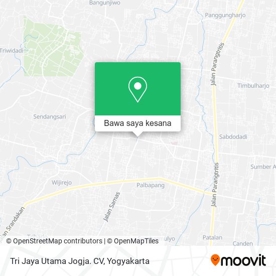 Peta Tri Jaya Utama Jogja. CV