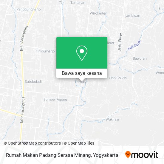 Peta Rumah Makan Padang Serasa Minang