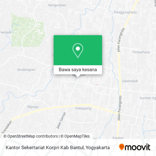 Peta Kantor Sekertariat Korpri Kab Bantul