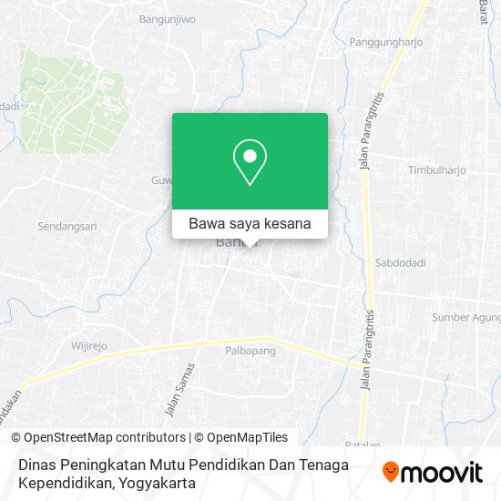 Peta Dinas Peningkatan Mutu Pendidikan Dan Tenaga Kependidikan