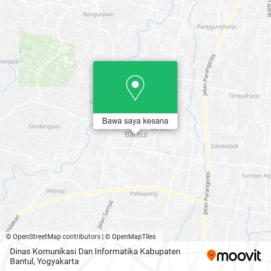 Peta Dinas Komunikasi Dan Informatika Kabupaten Bantul