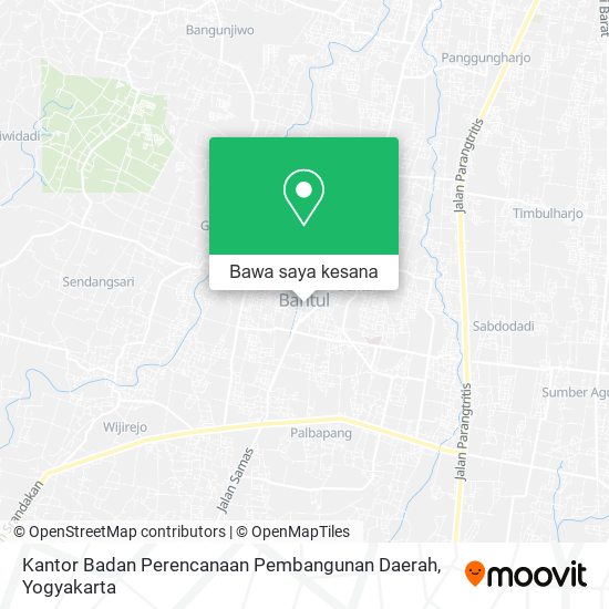 Peta Kantor Badan Perencanaan Pembangunan Daerah