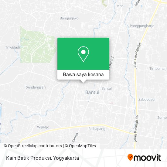 Peta Kain Batik Produksi