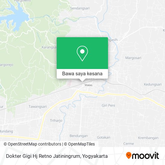 Peta Dokter Gigi Hj Retno Jatiningrum