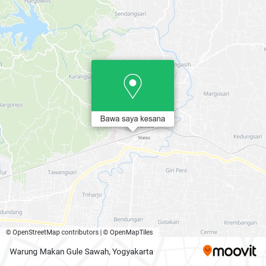 Peta Warung Makan Gule Sawah