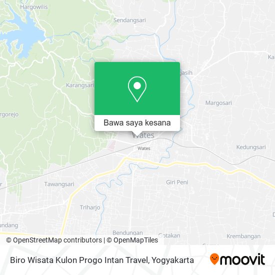 Peta Biro Wisata Kulon Progo Intan Travel