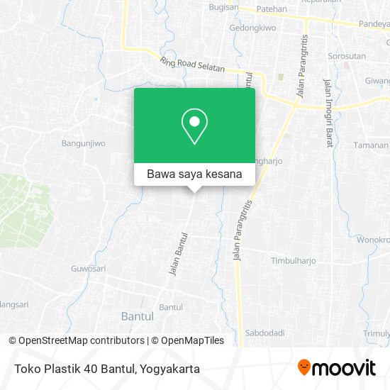 Peta Toko Plastik 40 Bantul