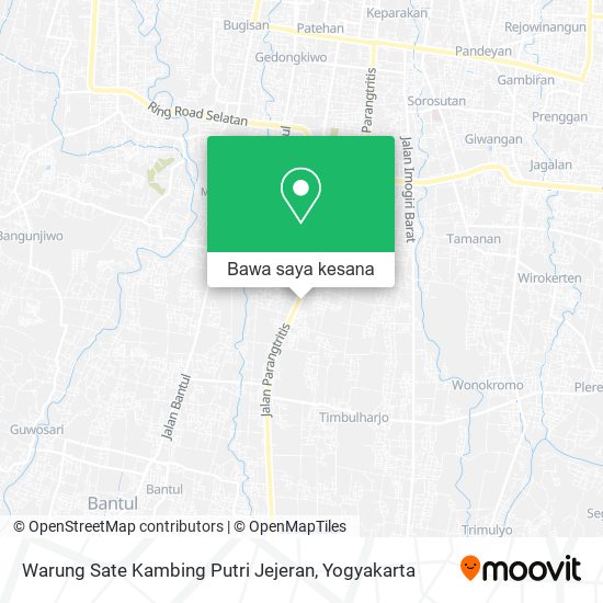 Peta Warung Sate Kambing Putri Jejeran