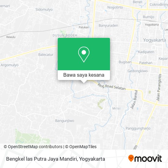 Peta Bengkel las Putra Jaya Mandiri