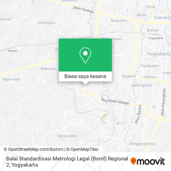 Peta Balai Standardisasi Metrologi Legal (Bsml) Regional 2