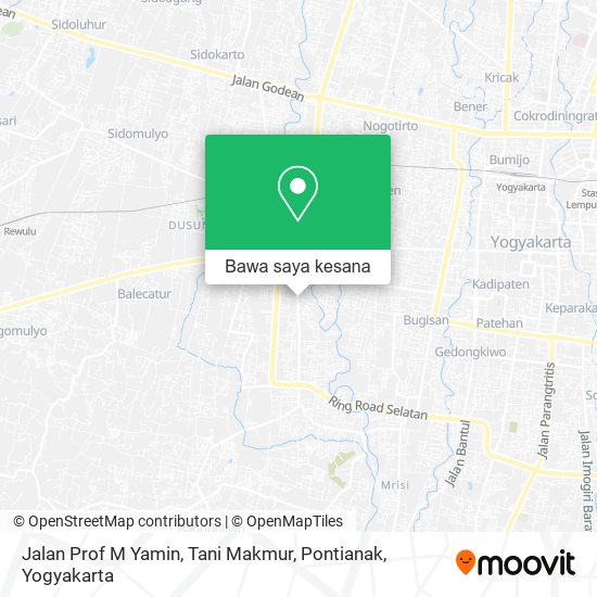 Peta Jalan Prof M Yamin, Tani Makmur, Pontianak