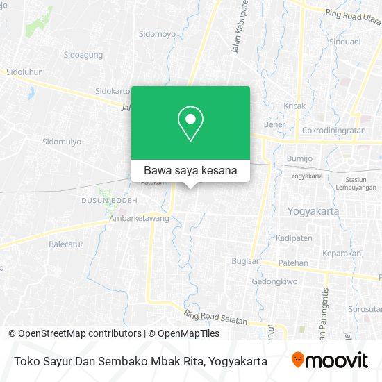 Peta Toko Sayur Dan Sembako Mbak Rita