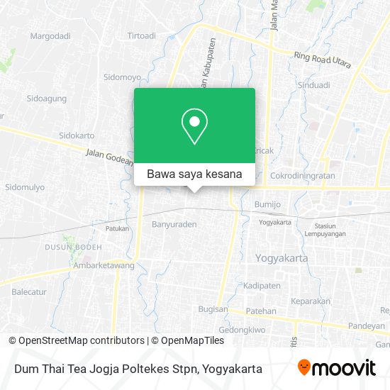 Peta Dum Thai Tea Jogja Poltekes Stpn