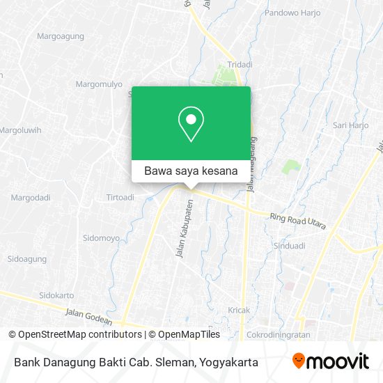 Peta Bank Danagung Bakti Cab. Sleman